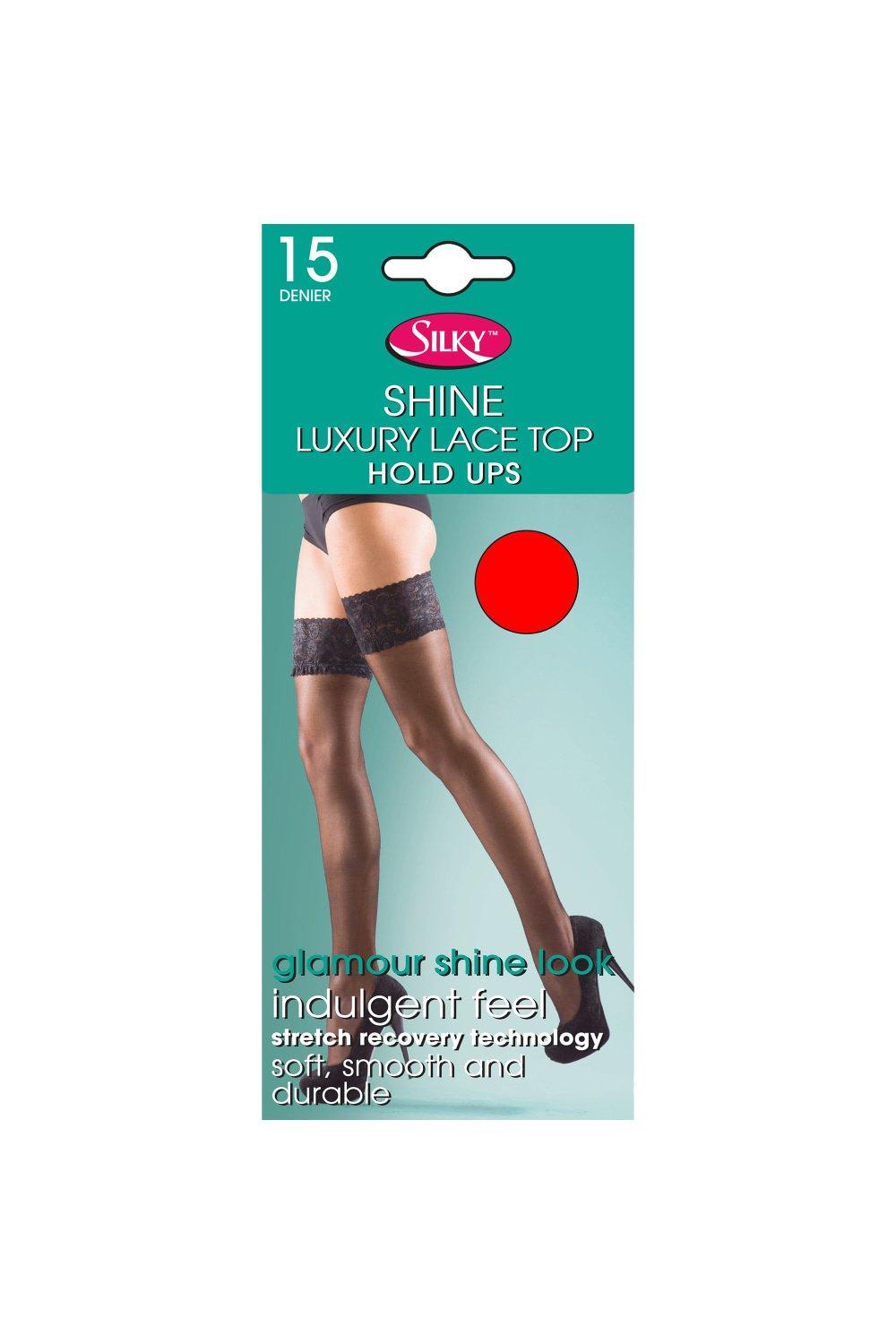 Shine Lace Top Hold Ups (1 Pair)