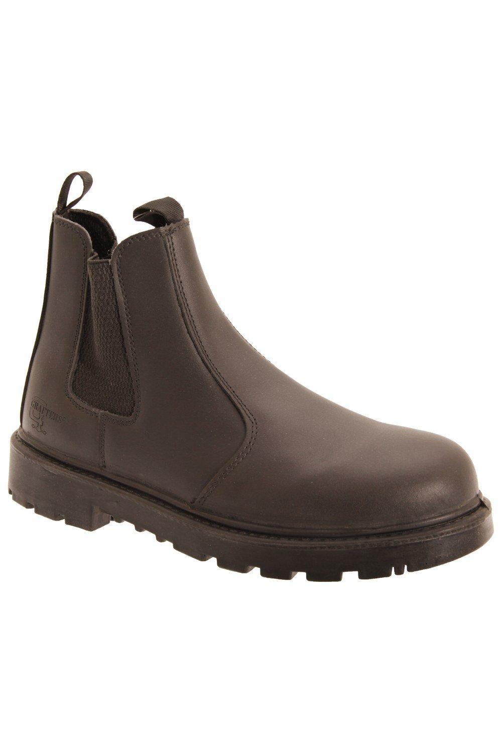 Grinder Safety Twin Gusset Leather Dealer Boots