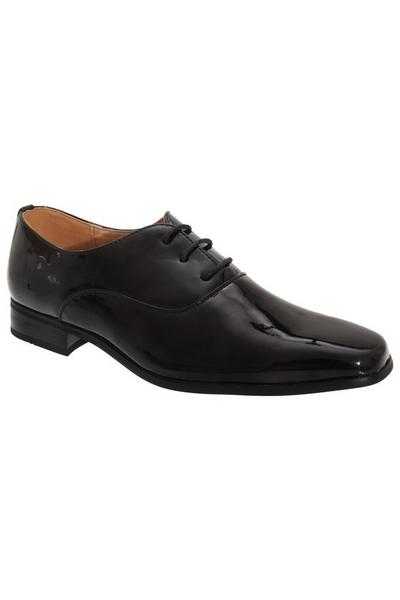 Older Patent Leather Lace-Up Oxford Tie Dress Shoes