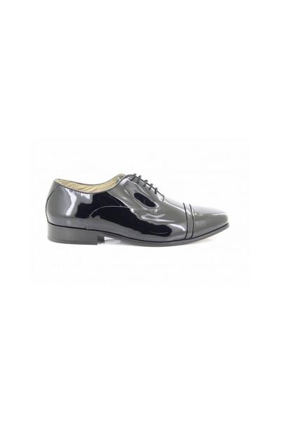 Folded Cap Oxford Tie Leather Shoes