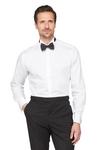 Jeff Banks Fly Front Wing Collar Cotton Shirt & Bow Tie Set thumbnail 1
