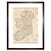 Artery8 Vintage 1799 Clement Cruttwell Ireland Ulster Connaught Leinster Munster Four Provinces Map Framed Wall Art Print Picture 12X16 inch thumbnail 1