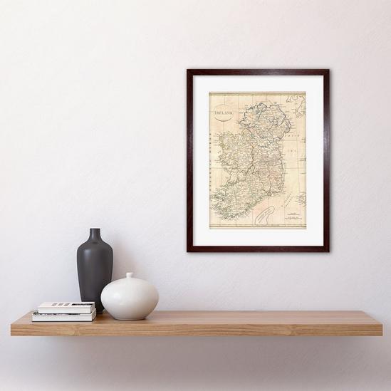 Artery8 Vintage 1799 Clement Cruttwell Ireland Ulster Connaught Leinster Munster Four Provinces Map Framed Wall Art Print Picture 12X16 inch 2