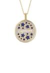 Latelita Zodiac Lapis Lazuli Gemstone Star Constellation Pendant Necklace Gold Capricorn thumbnail 3