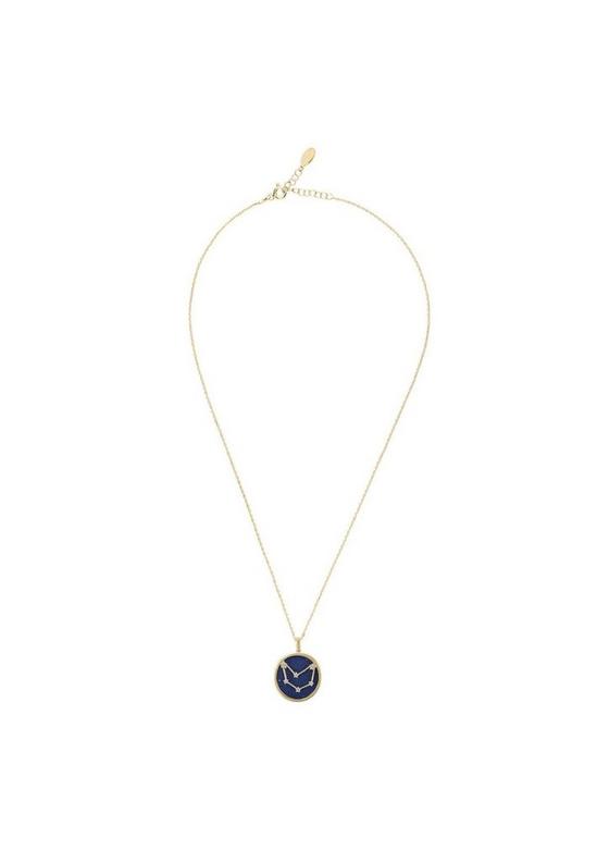 Latelita Zodiac Lapis Lazuli Gemstone Star Constellation Pendant Necklace Gold Capricorn 5