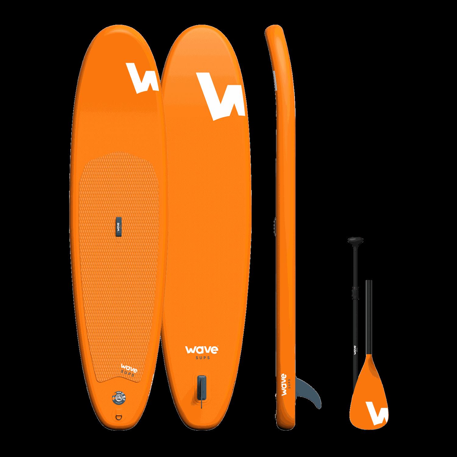 Wave Cruiser Sup Package - Orange Stand Up Inflatable Paddle Board 11ft
