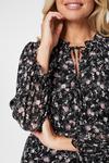 Izabel London Floral Long Sleeve Midi Dress thumbnail 5