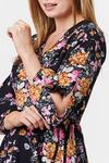 Izabel London Floral Split Sleeve Wrap Dress thumbnail 3
