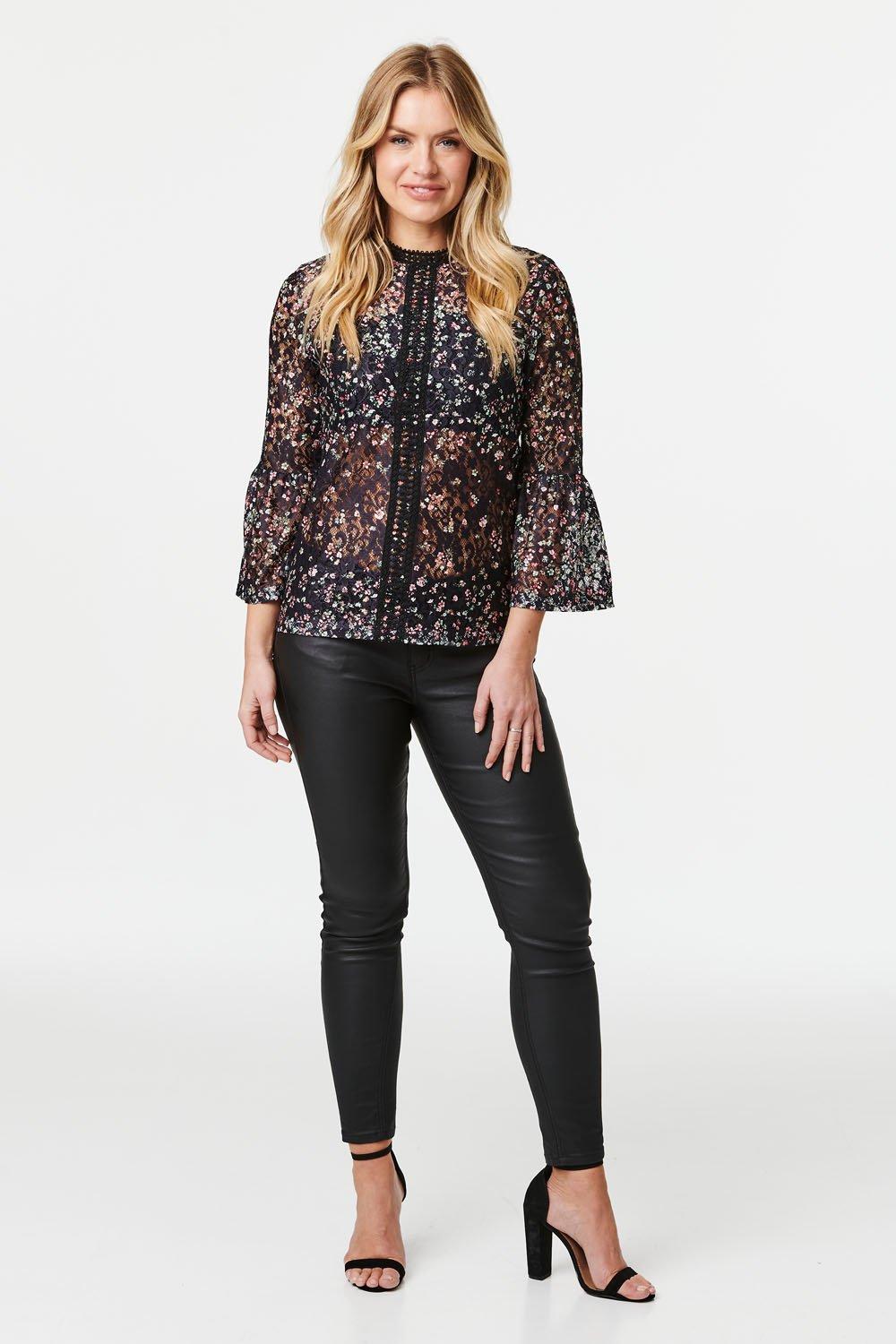 Ditsy Floral Lace Blouse