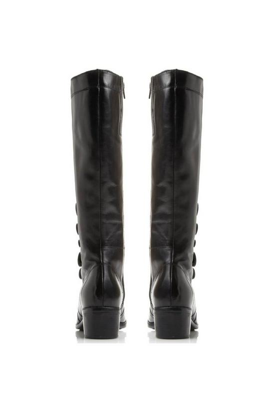 Dune London 'Pixie D' Leather Knee High Boots 3