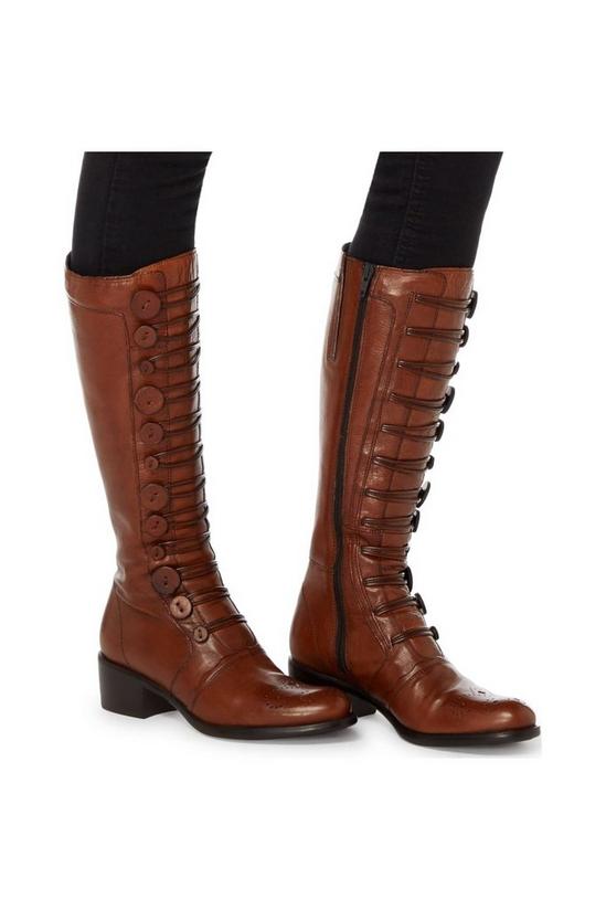 Dune London 'Pixie D' Leather Knee High Boots 5