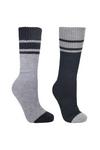 Trespass Hitched Two Tone Anti Blister Hiking Boot Socks (2 Pairs) thumbnail 1