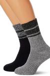 Trespass Hitched Two Tone Anti Blister Hiking Boot Socks (2 Pairs) thumbnail 2