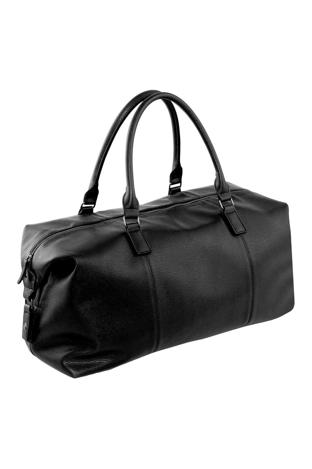 NuHude Faux Leather Weekender Holdall Bag