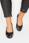 Yours Extra Wide Fit Ballerina Pumps With Bow Detail thumbnail 1