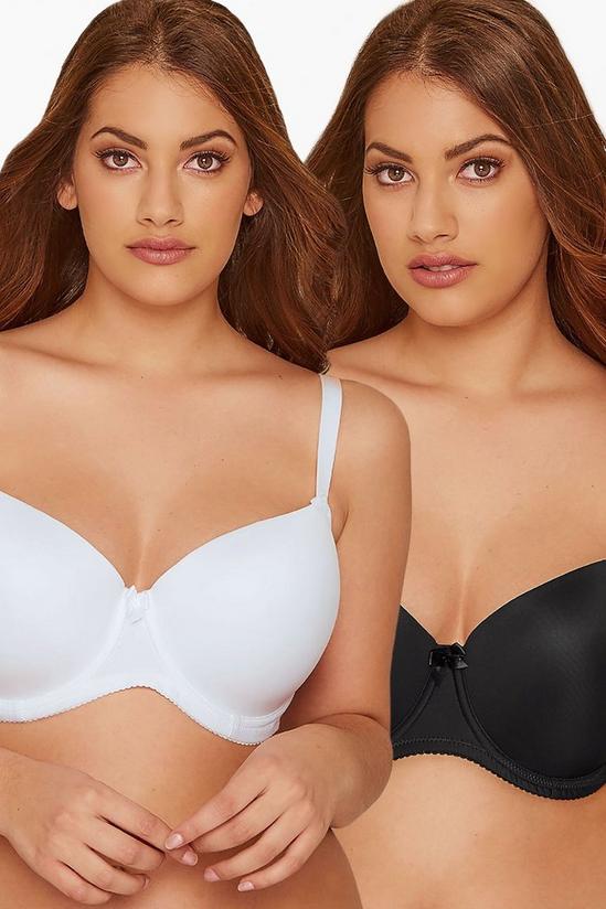 Yours 2 Pack Moulded T-Shirt Bras 1