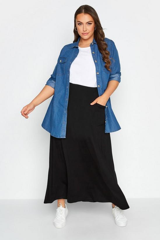 Yours Jersey Maxi Skirt 5