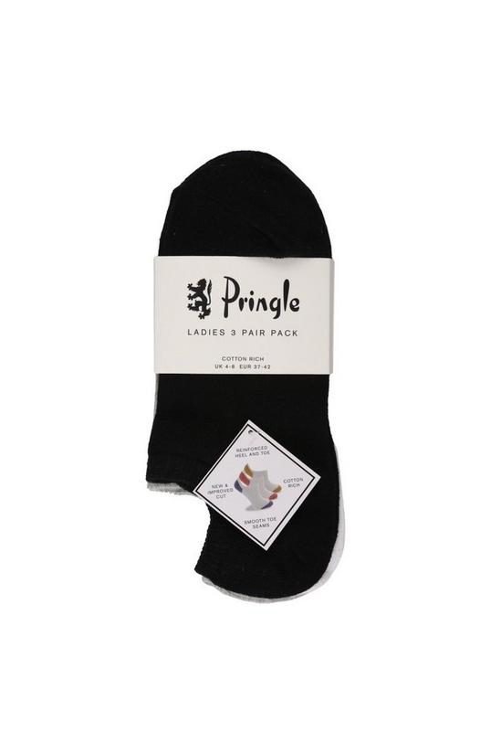 Pringle 3 Pair Pack Cotton Rich Trainer Socks 2