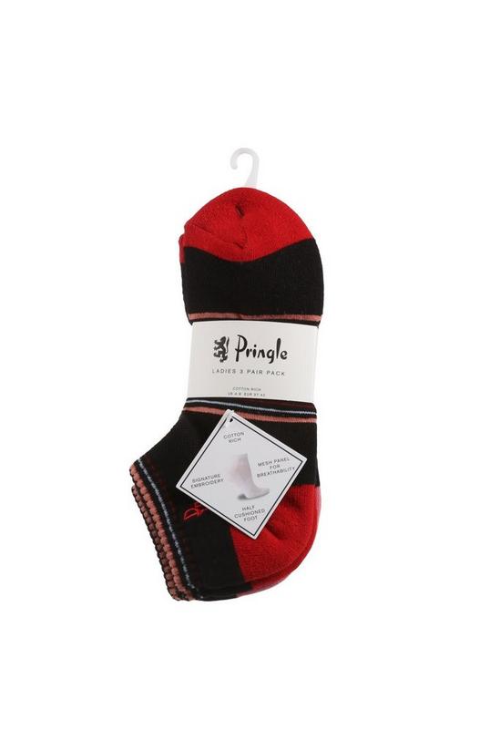 Pringle 3 Pair Pack Cushioned Sole Trainer Socks 2