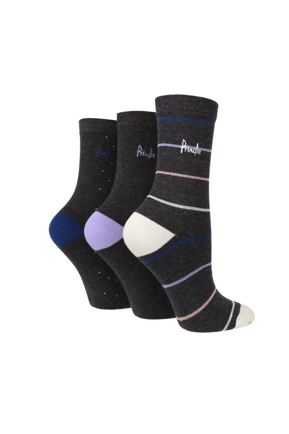 3 Pair Pack Cotton Rich Design Socks