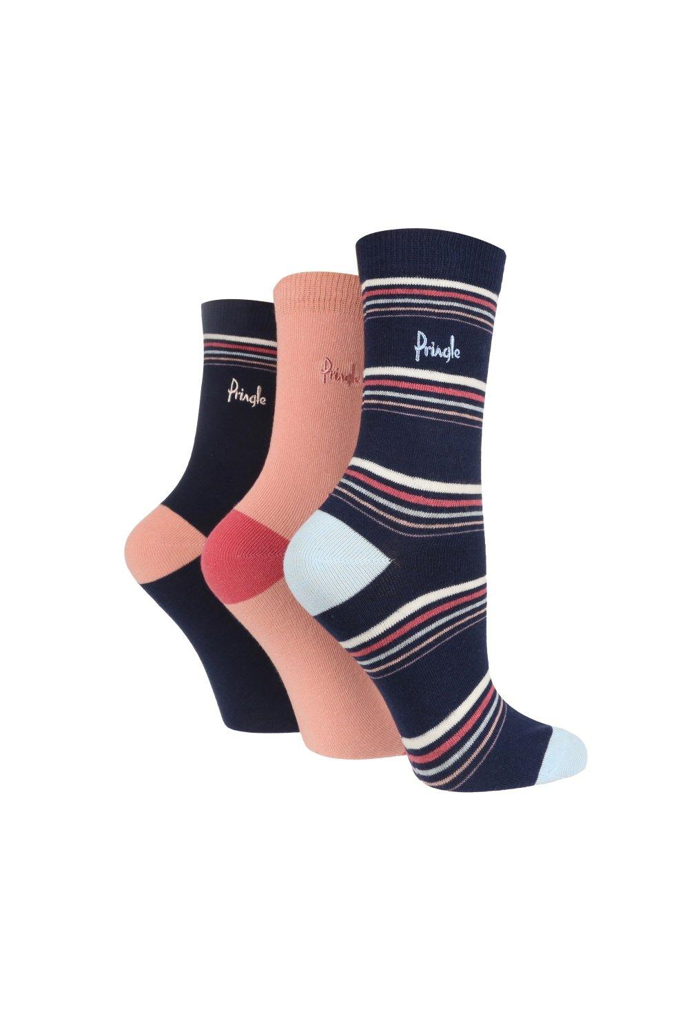 3 Pair Pack Cotton Rich Design Socks