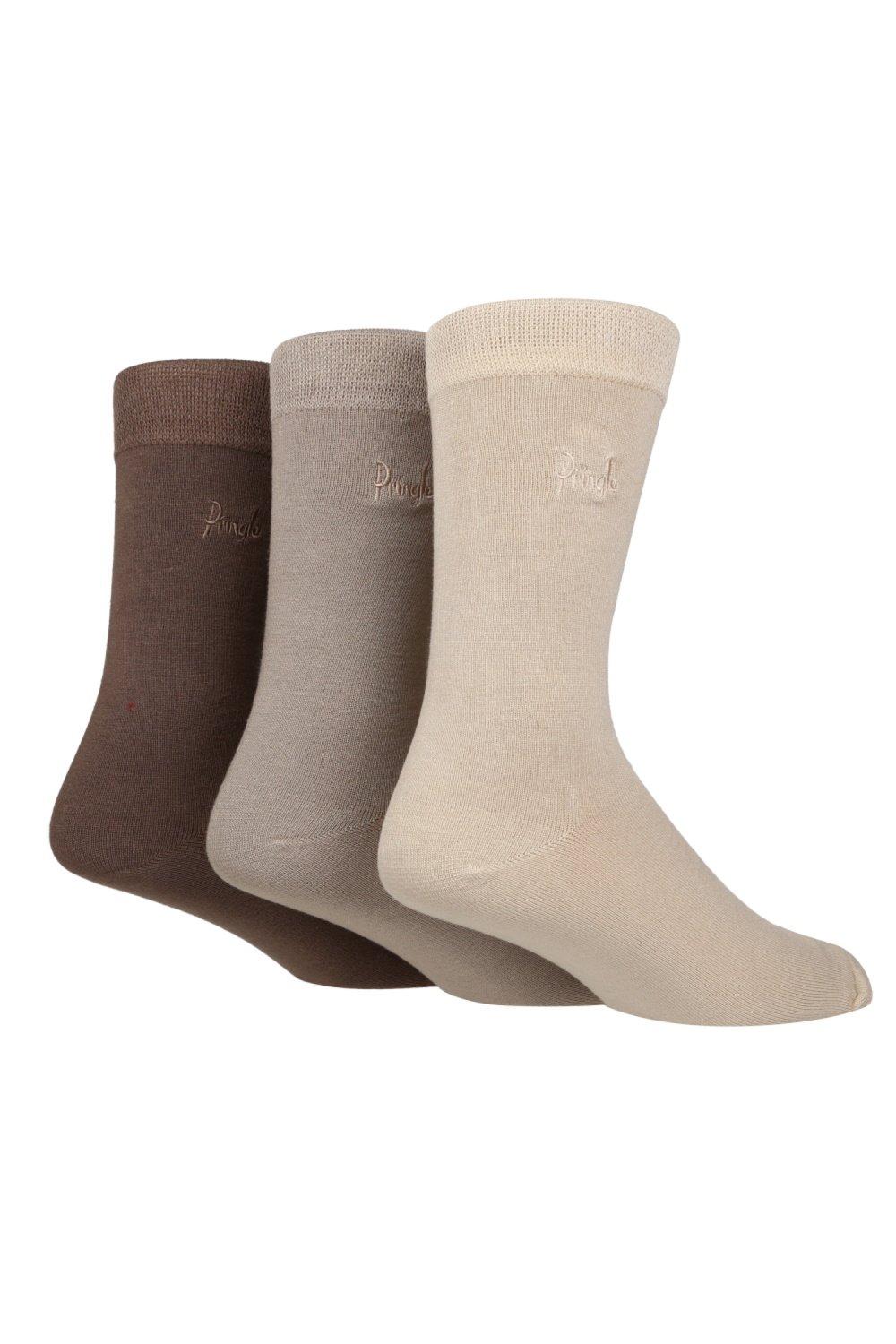3 Pair Pack Bamboo Comfort Cuff Socks