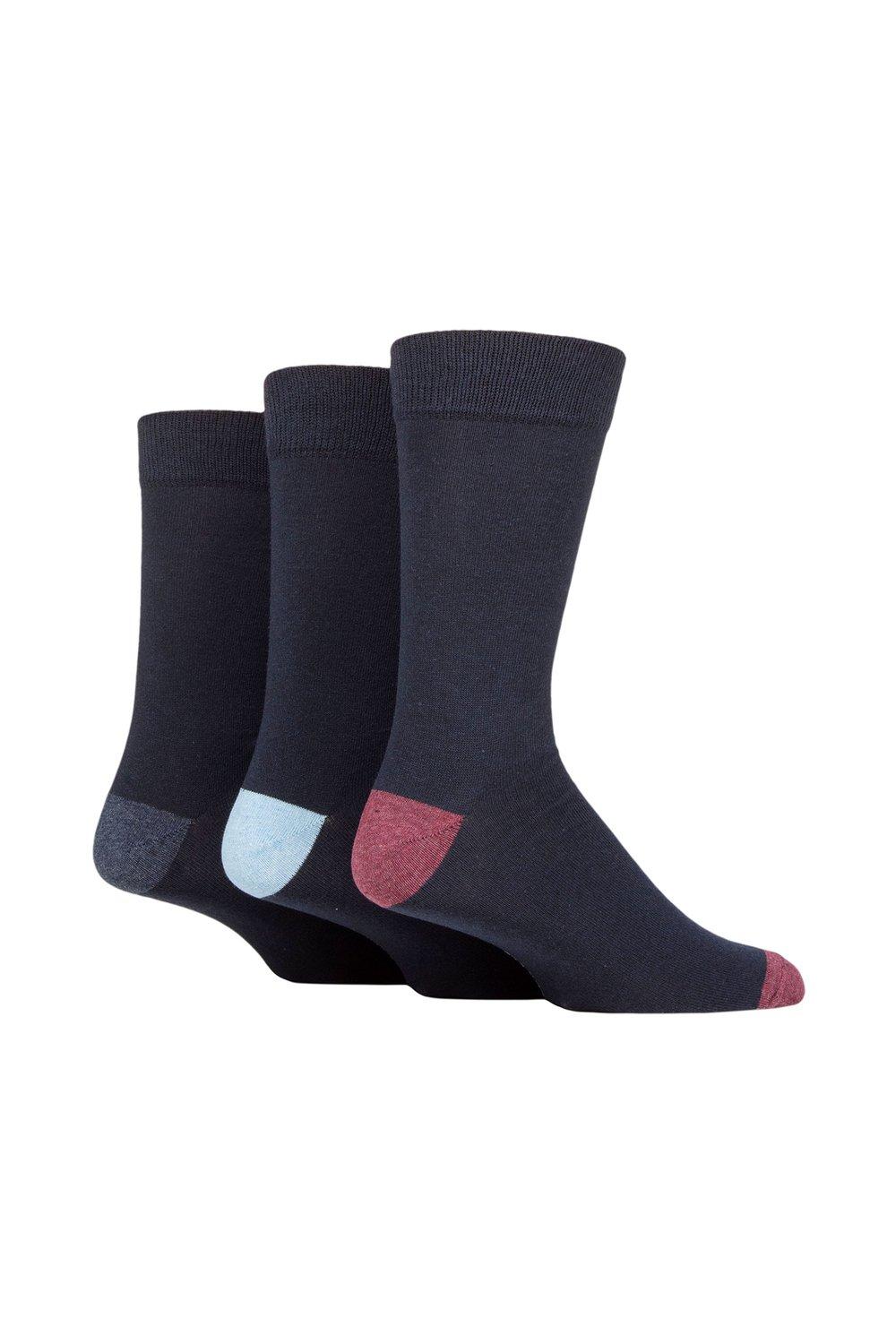3 Pair 100% Recycled Heel and Toe Cotton Socks