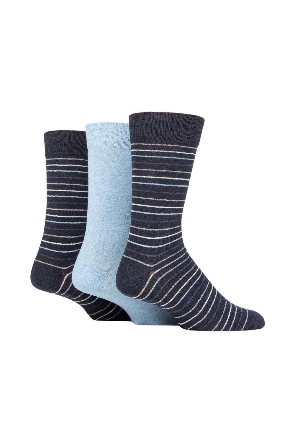 3 Pair 100% Recycled Multi Stripe Cotton Socks