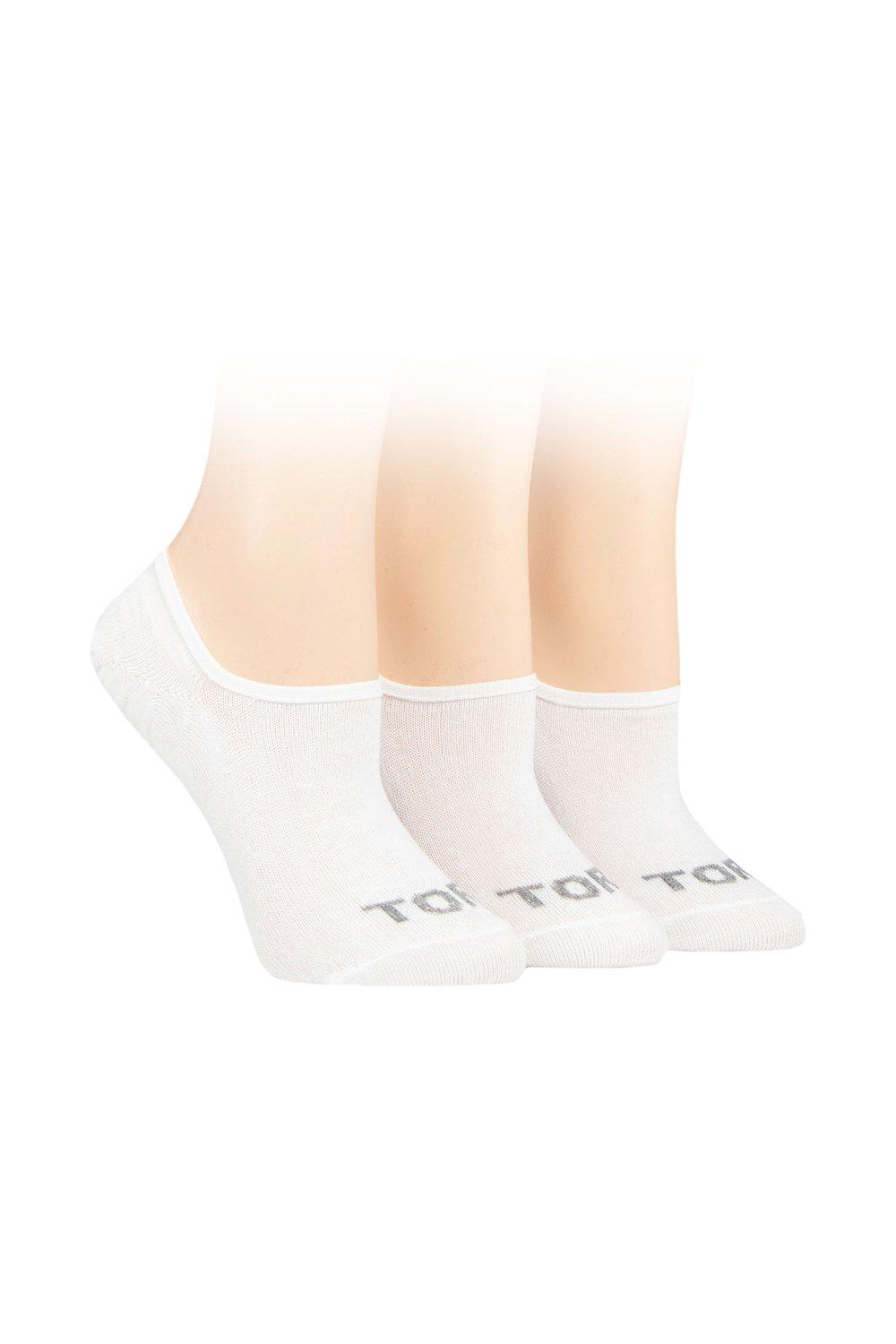 3 Pair 100% Recycled Plain Cotton High Cut Ped Socks