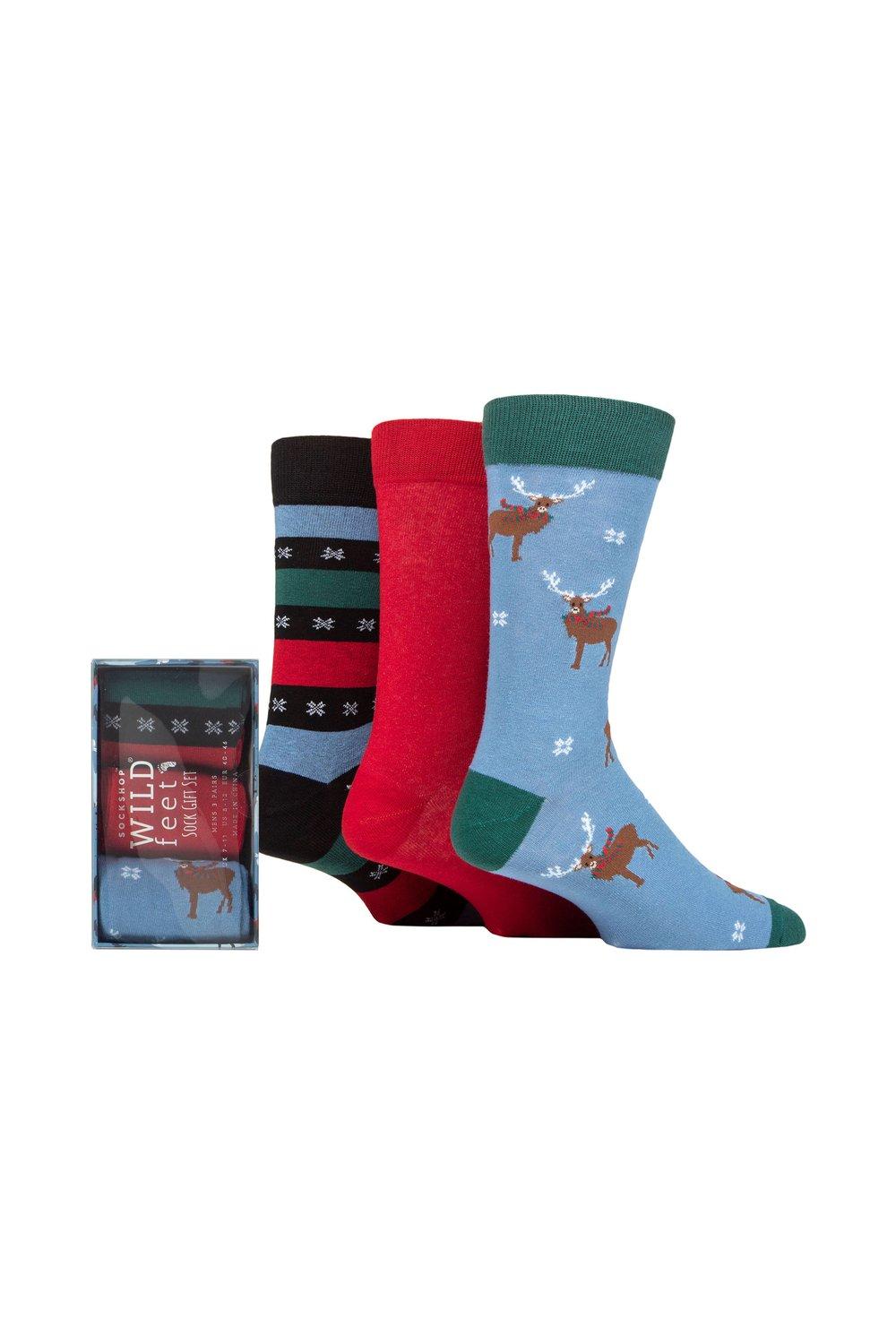 3 Pair Winter Wonderland Christmas Gift Boxed Socks