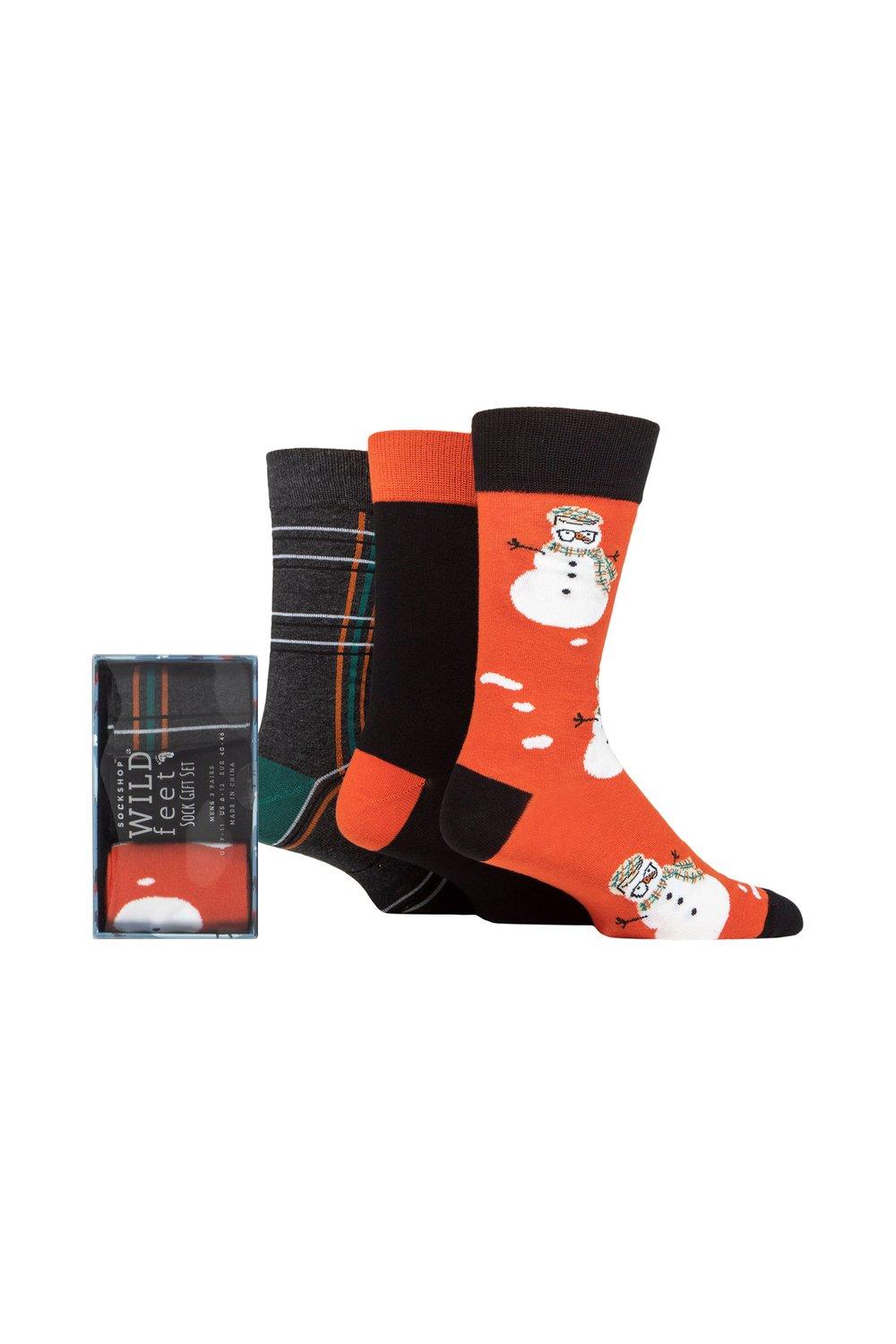 3 Pair Winter Wonderland Christmas Gift Boxed Socks
