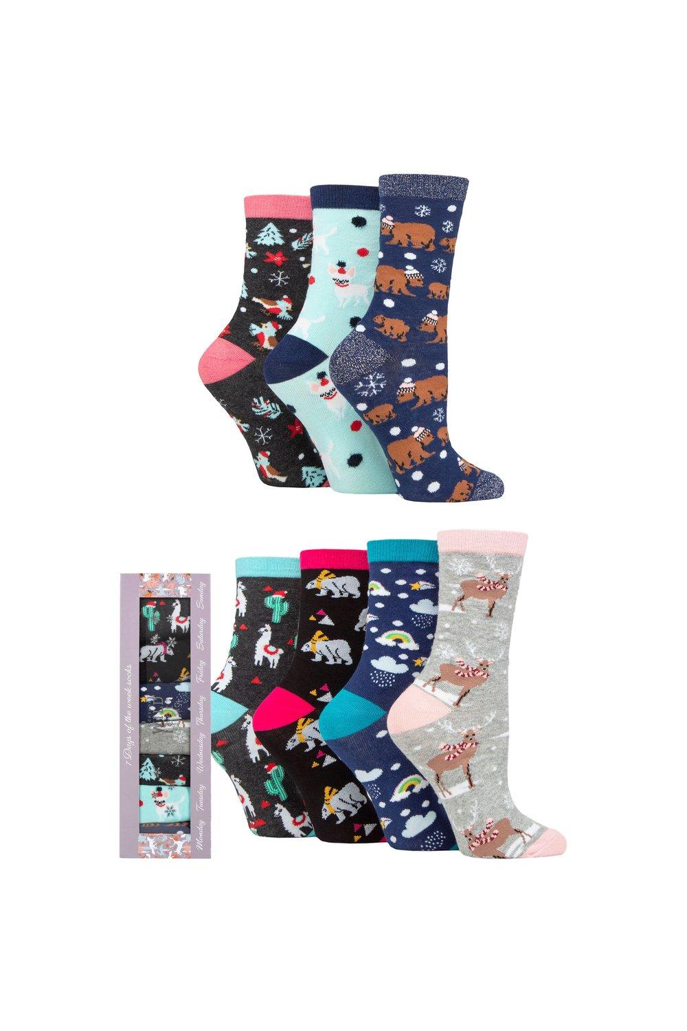 7 Pair 7 Days of the Week Gift Boxed Socks