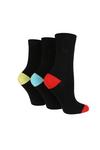 Pringle 3 Pair Pack Cotton Rich Contrast Colour Heel and Toe Socks thumbnail 1