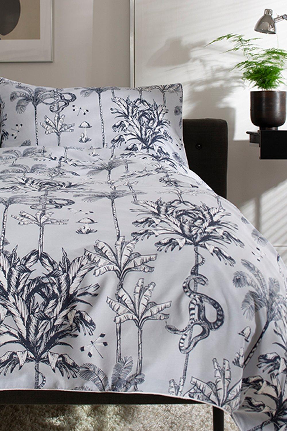 Photos - Bed Linen Snake Palm Printed Cotton Duvet Bedlinen