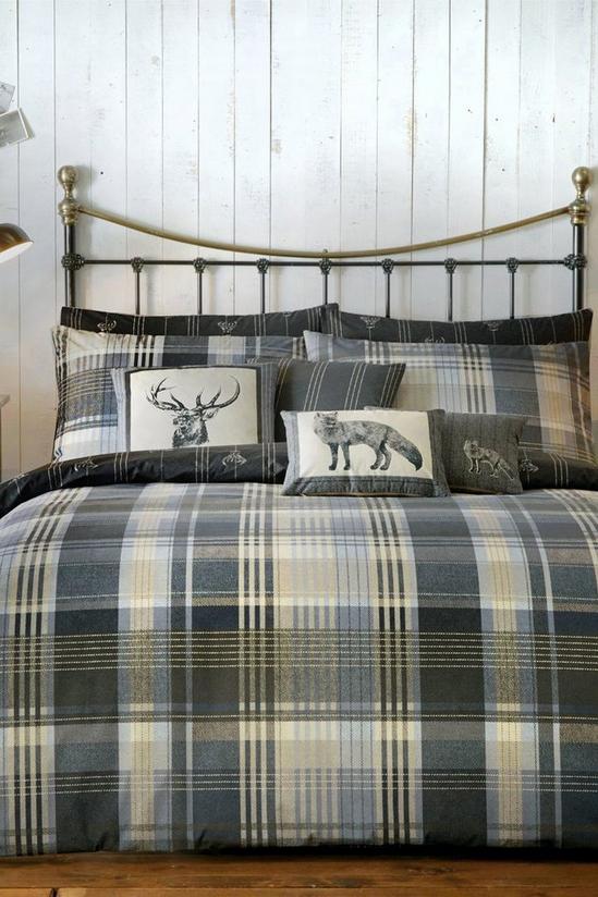 Dreams & Drapes 'Connolly Check' 100% Brushed Cotton Duvet Cover Set 1