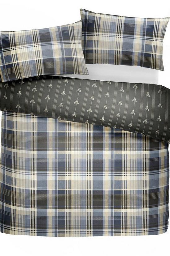 Dreams & Drapes 'Connolly Check' 100% Brushed Cotton Duvet Cover Set 4