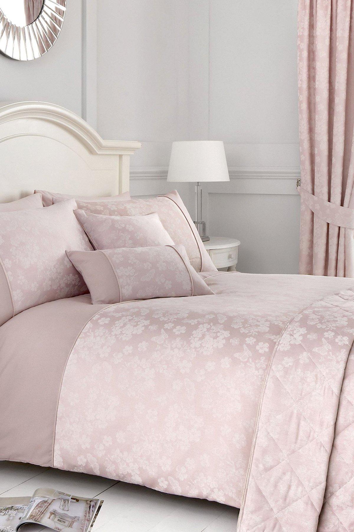 'Blossom' Premium Woven Jacquard Floral Blossom Duvet Cover Set