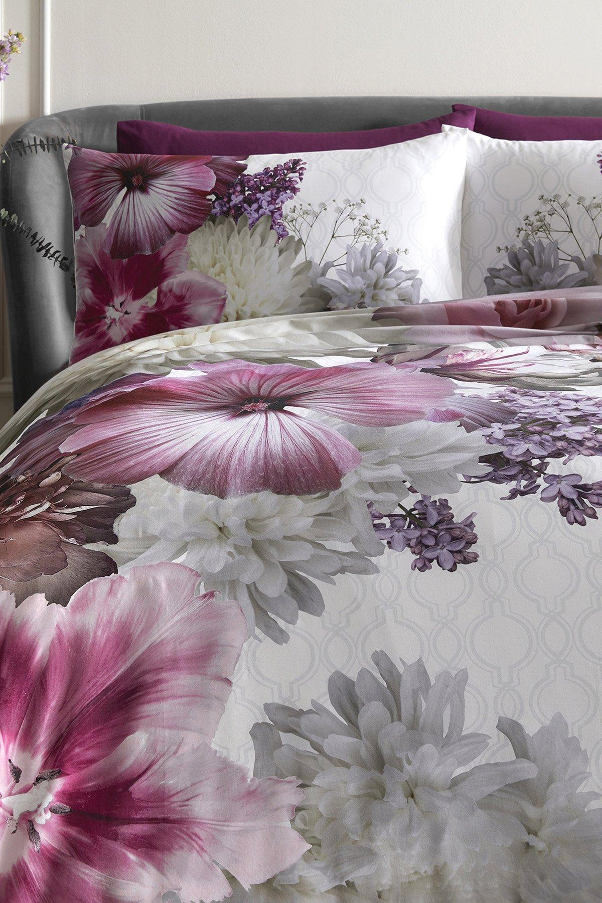 'Mayfair Lady' Floral Fantasy 100% Cotton Duvet Cover Set