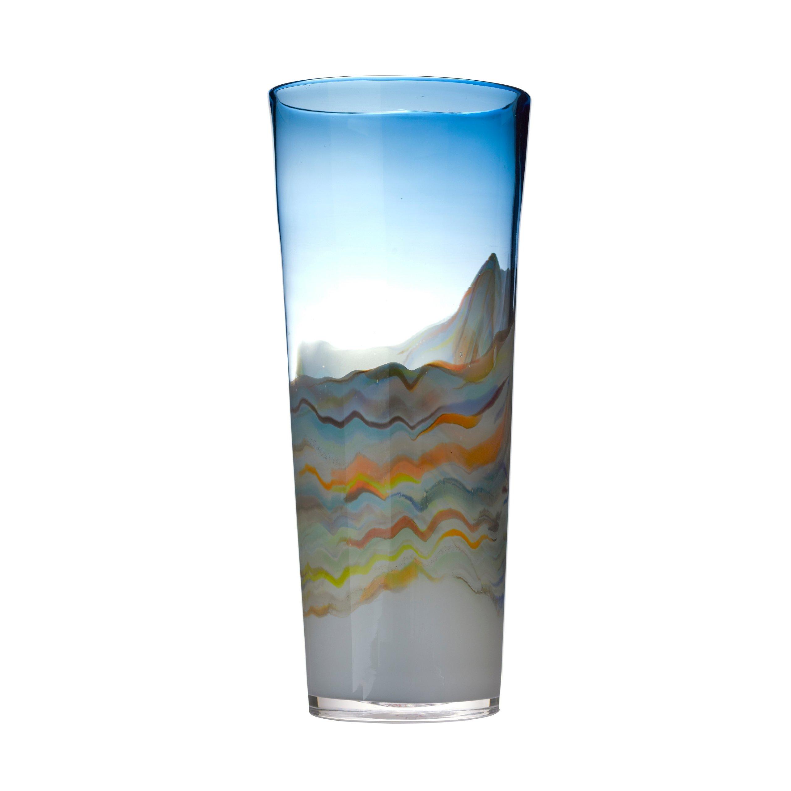 Rhian Hand-Blown Tall Glass Vase