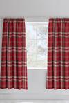 Catherine Lansfield 'Kelso Check' Pencil Pleat Lined Curtains thumbnail 1
