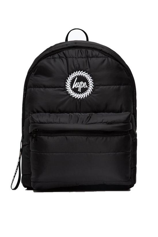 Hype Black Polyester Padded Backpack 1
