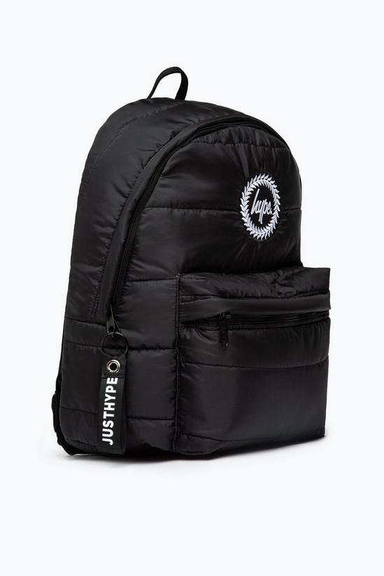 Hype Black Polyester Padded Backpack 2