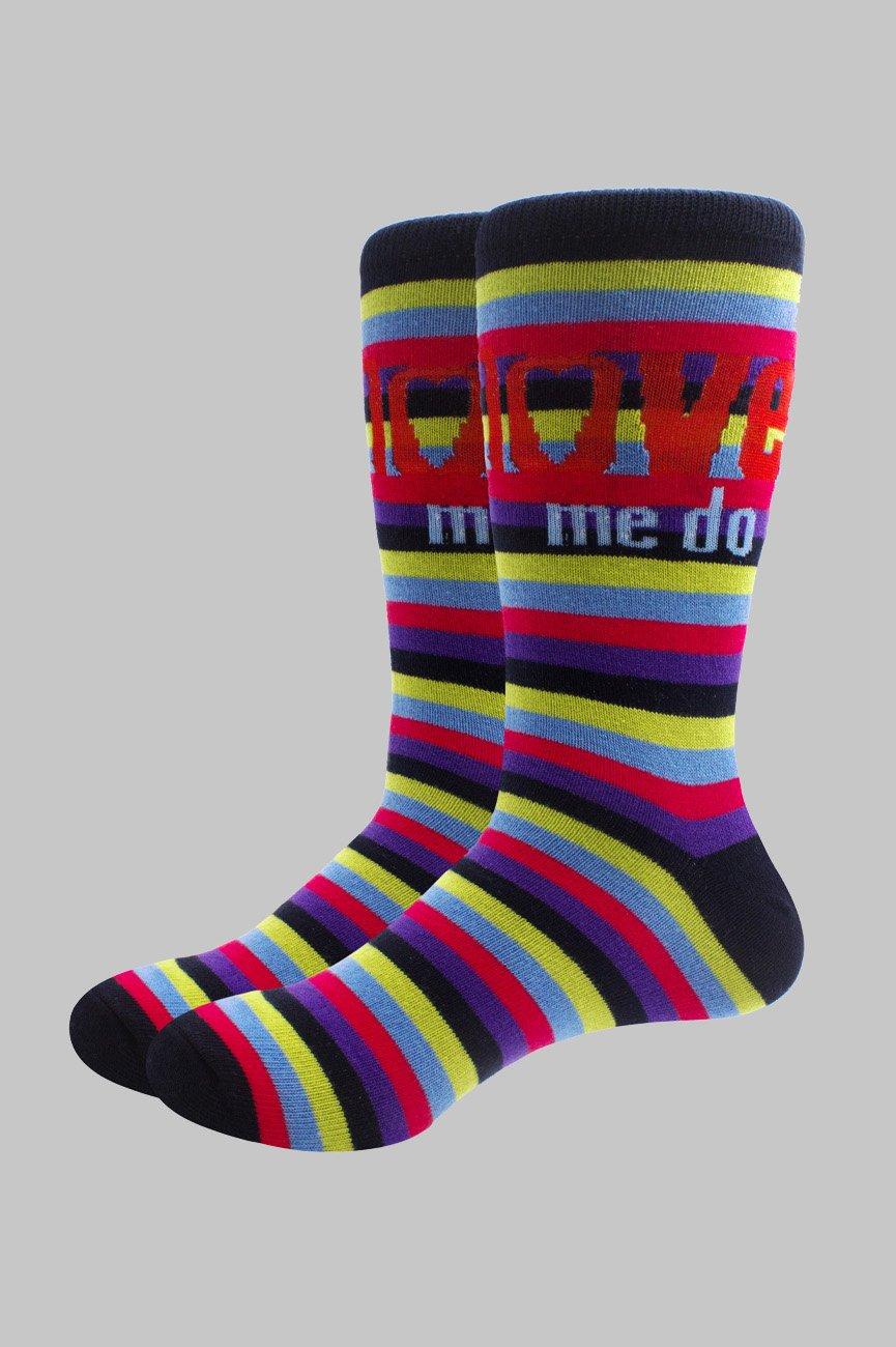 Love Me Do Stripes Socks