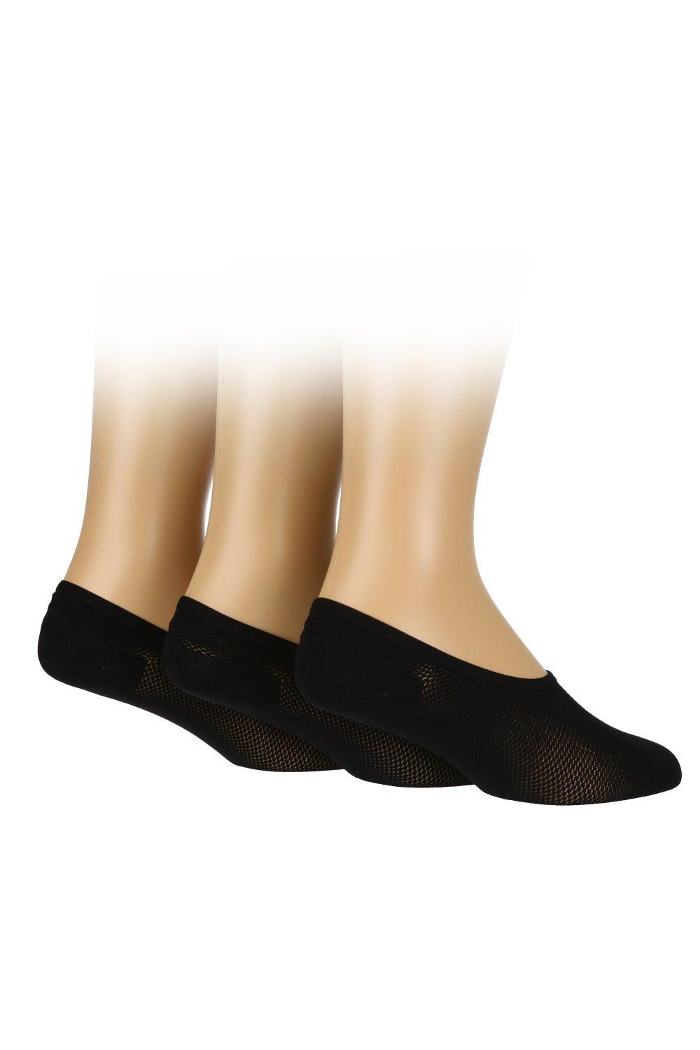 3 Pair Pack Mesh Shoe Liner Socks