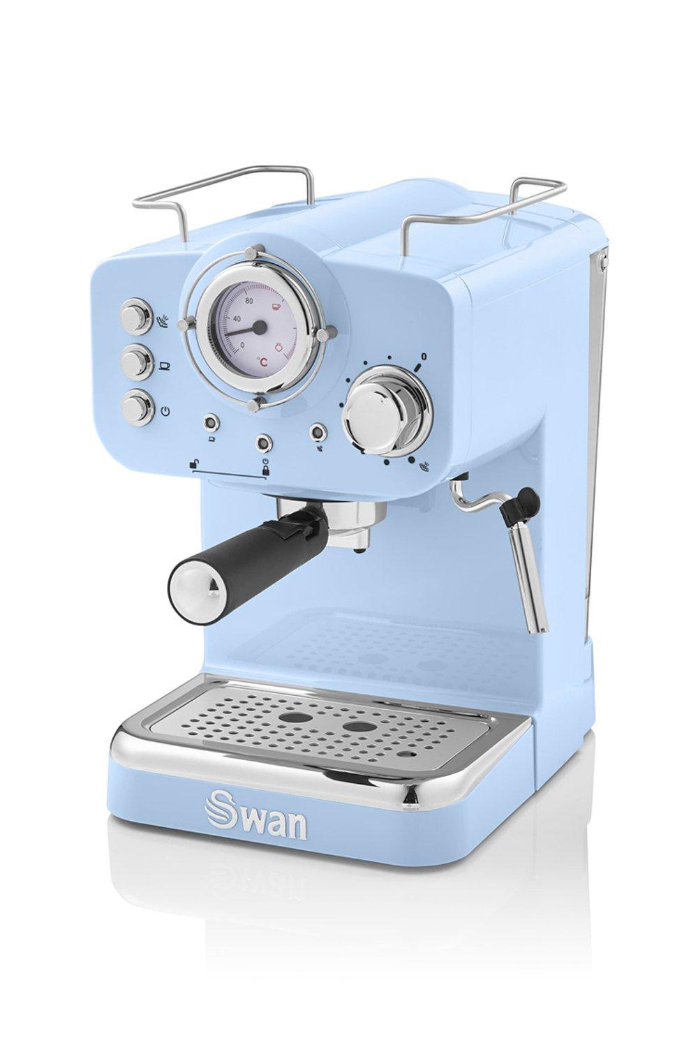 Swan Retro SK22110BLN Espresso Coffee Machine - Blue