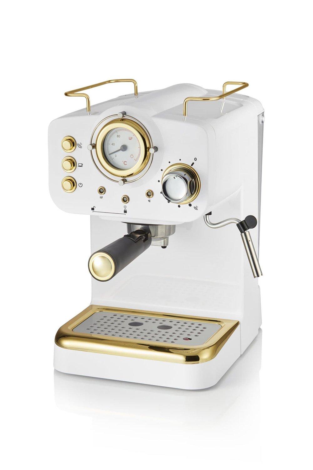 Swan Pump Espresso Coffee Machine|white