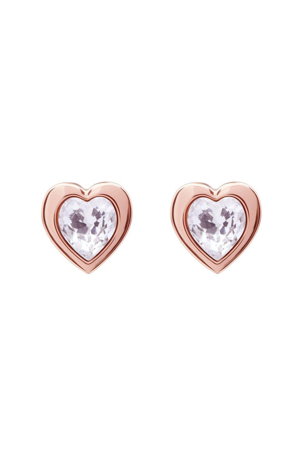 han swarovski crystal heart earrings earrings - tbj1654-24-02