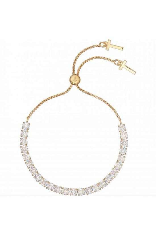 Ted Baker Jewellery Melrah Icon Crystal Slider Stainless Steel Bracelet - Tbj2968-02-02 1