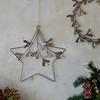 Ivyline Galvanised Star Mistletoe Wreath W31cm thumbnail 1
