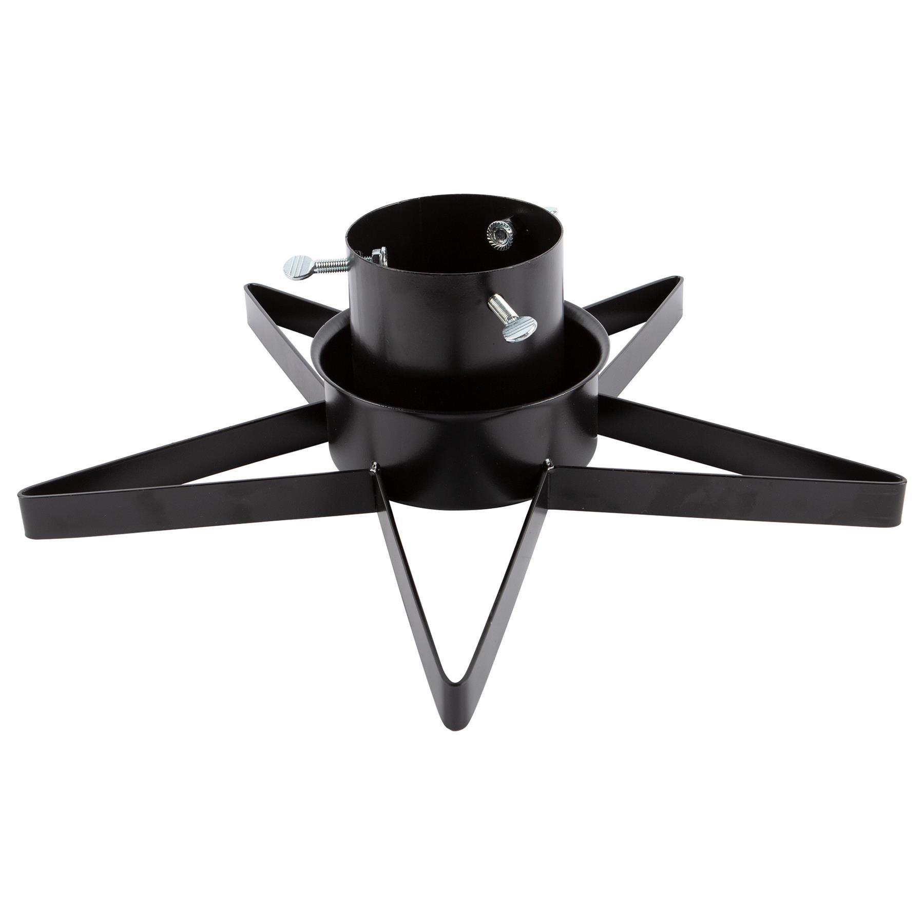 Traditional Star Artificial Tree Stand black